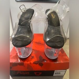 very used pleaser heels - sky 308 - 7” - size 7